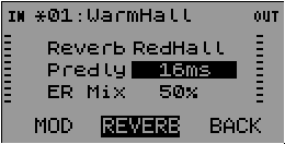 REDOX Reverb Screen